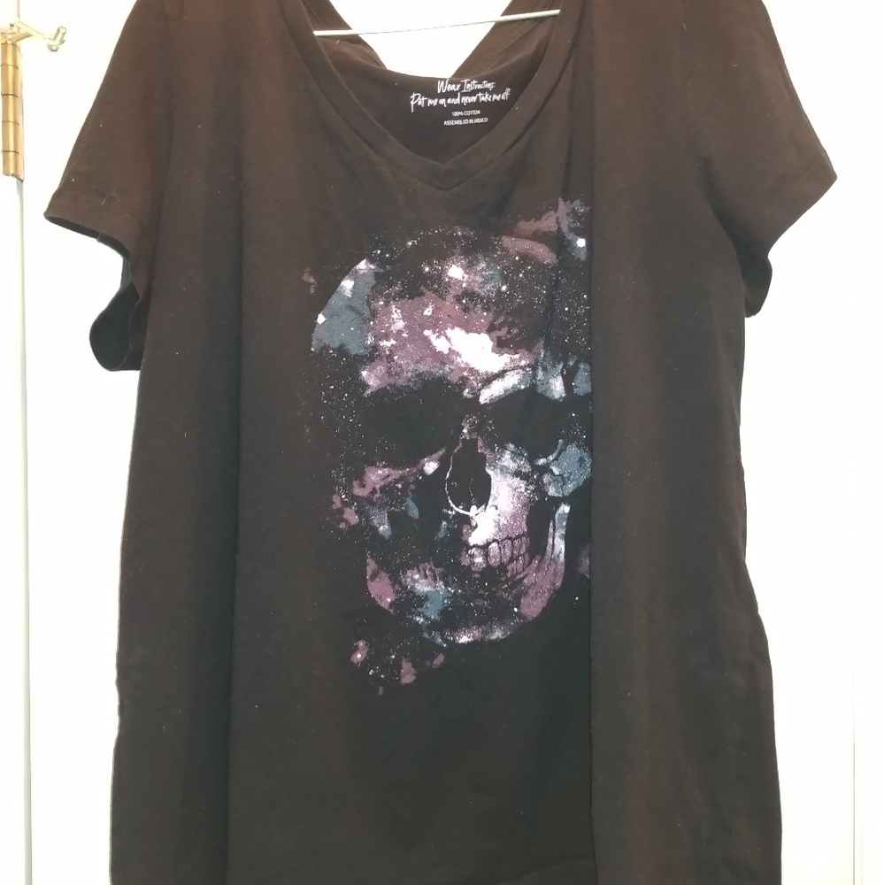 Galaxay skull t-shirt